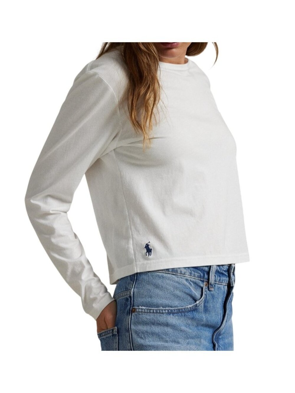 NWT Polo Ralph Lauren Shrunken Fit Jersey Long-Sleeve Tee L MSRP $98